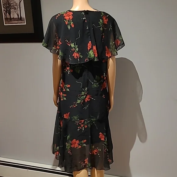 Hell Bunny Vixen Lily inspired sheer crepe dress size L - Picture 8 of 10